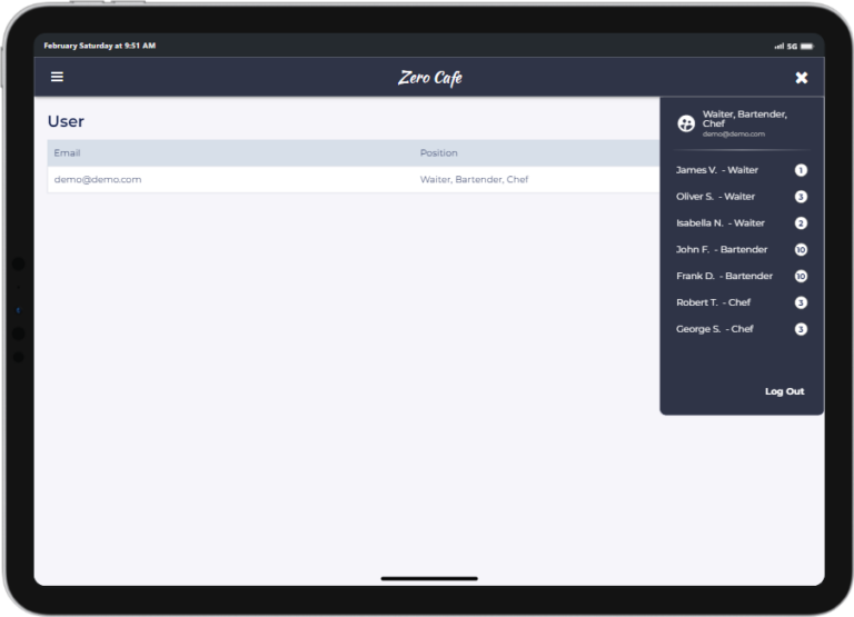 Documentation screen