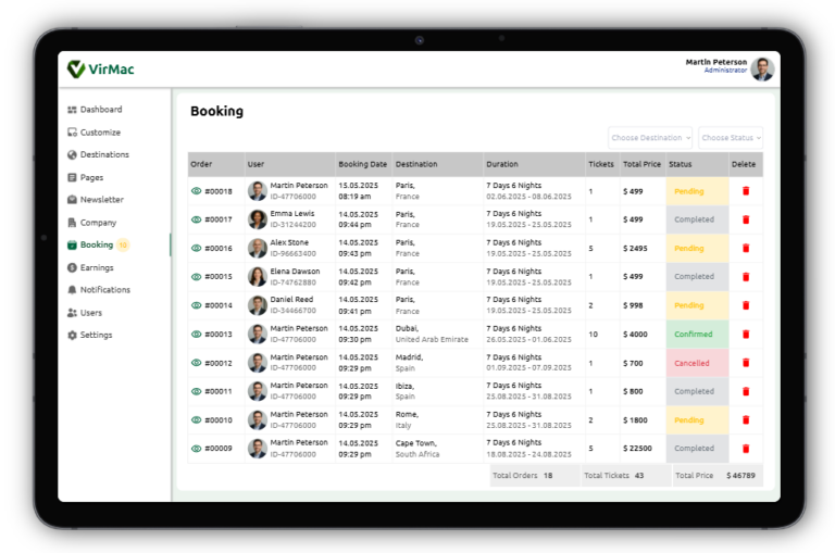 TBS Admin (Bookings)
